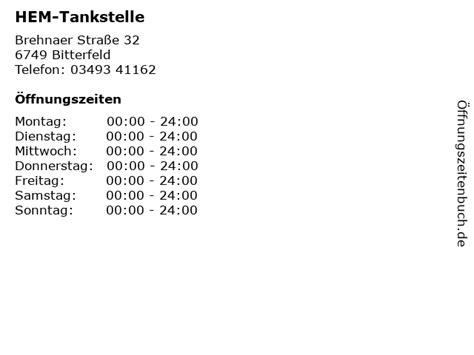 ᐅ Öffnungszeiten „HEM Tankstelle“ 